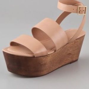 ELIZABETH AND JAMES “Bax” Wooden Platform Sandals